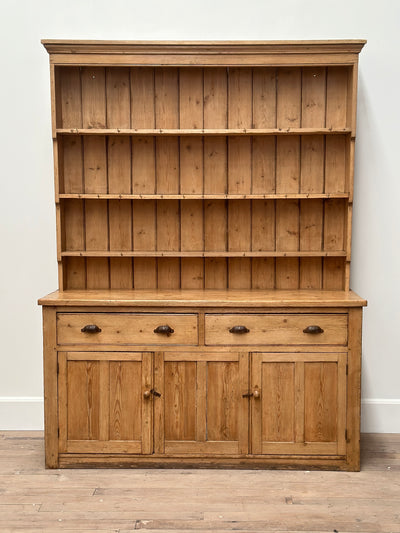 19th Century Waterfall Welsh Pine Dresser