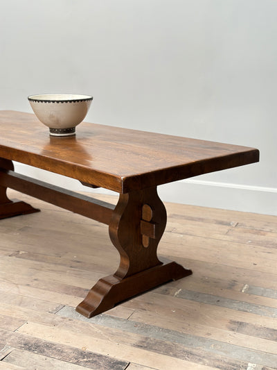 French Oak Refectory Pedestal Dining Table