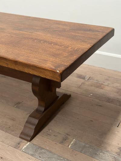 French Oak Refectory Pedestal Dining Table