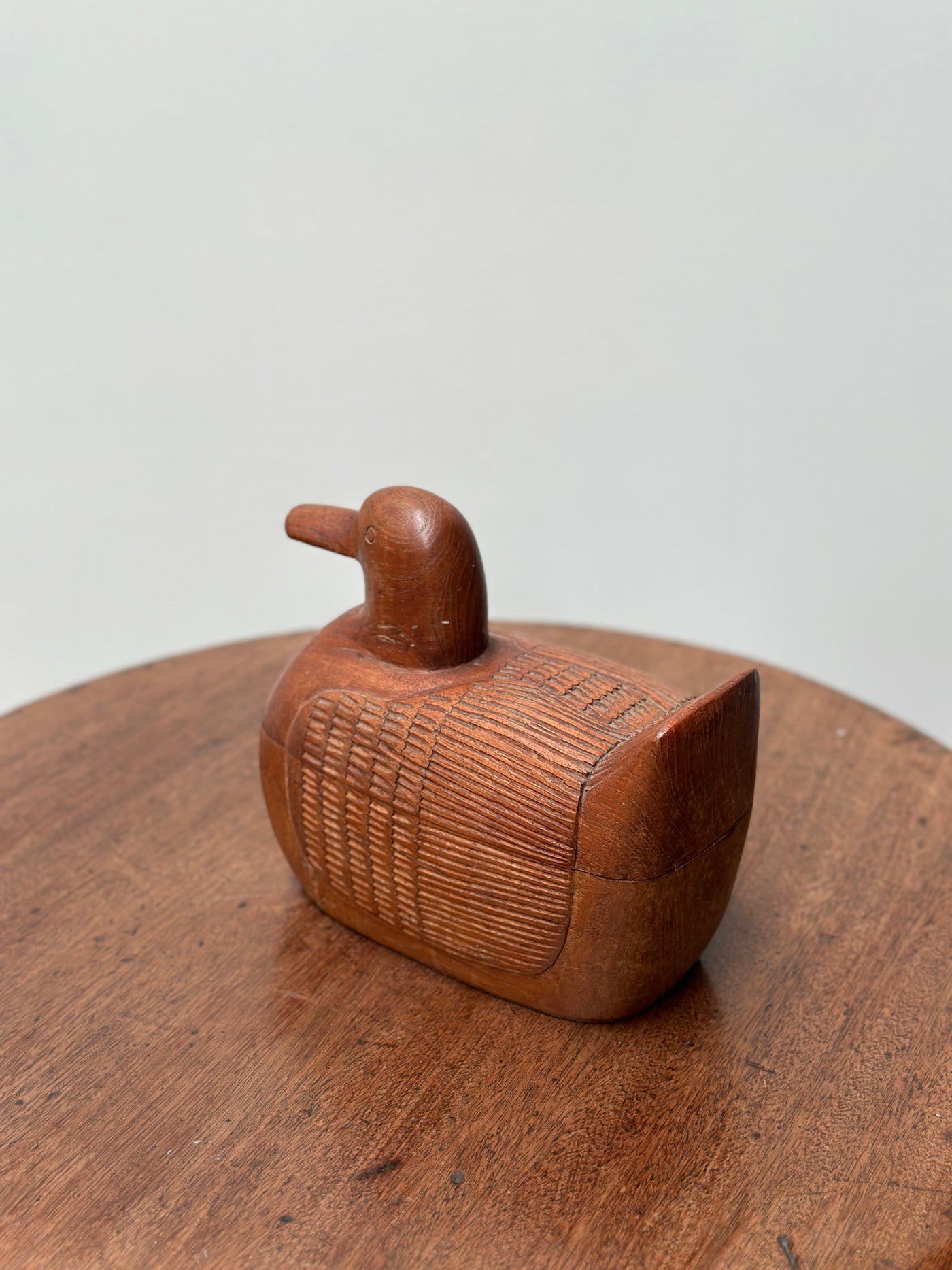 Hand carved Folk Art Duck Boxes