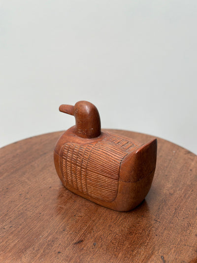 Hand carved Folk Art Duck Boxes