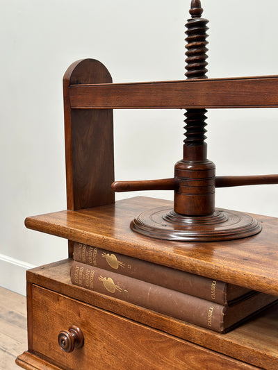 19th Century Linen or Book Press