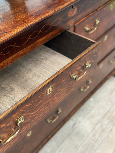 Georgian Oak Mule Chest of Drawers