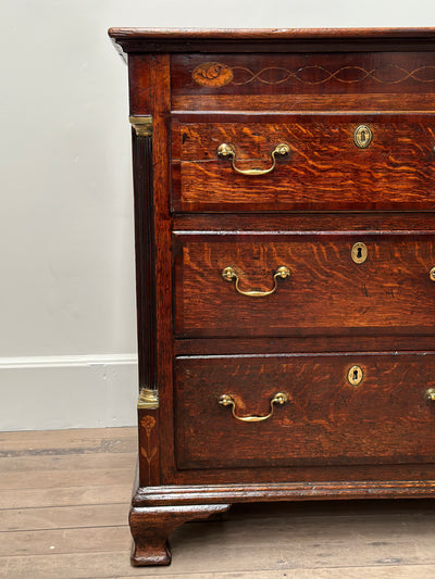 Georgian Oak Mule Chest of Drawers