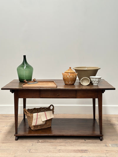 French Oak Work Table Kitchen Island