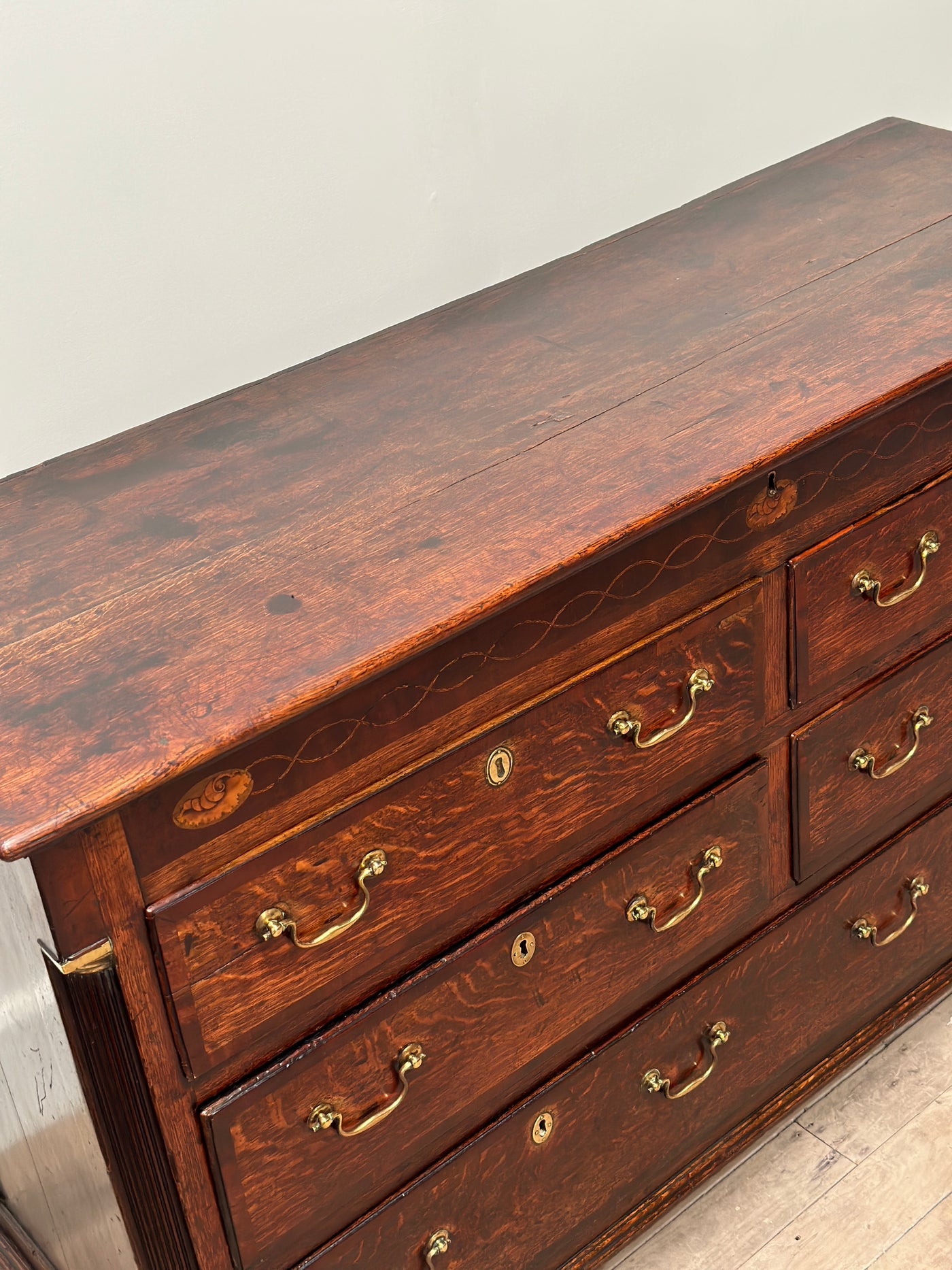 Georgian Oak Mule Chest of Drawers