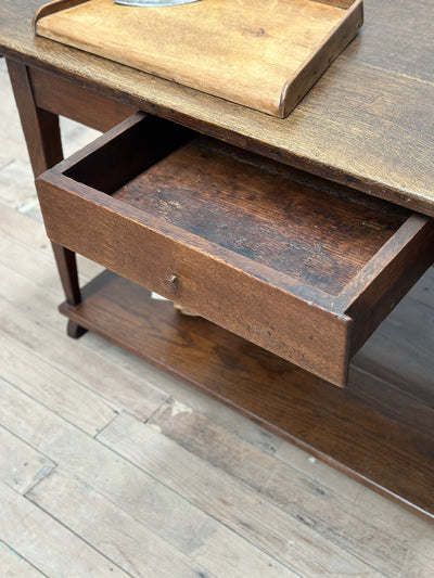 French Oak Work Table Kitchen Island