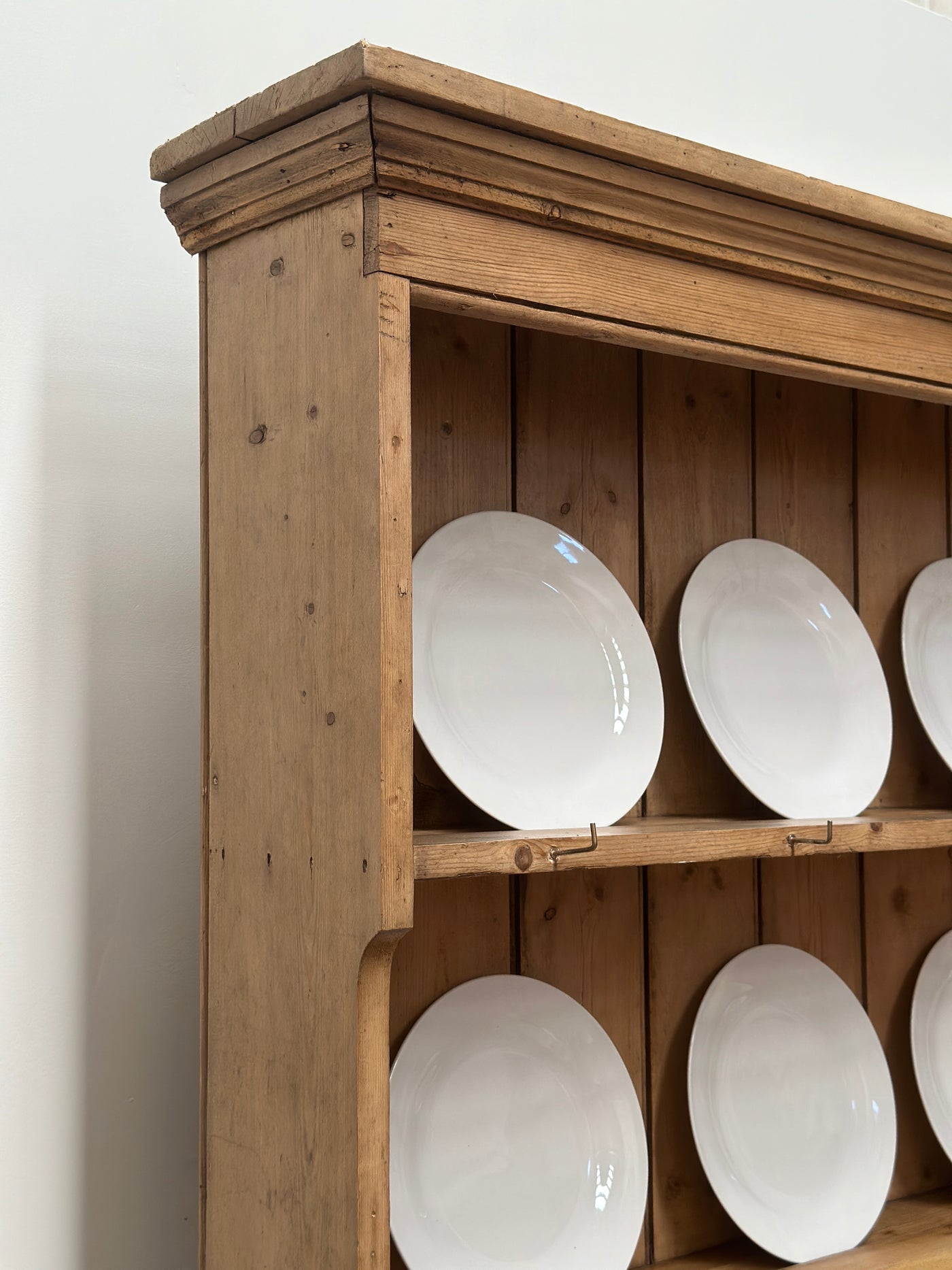 19th Century Waterfall Welsh Pine Dresser