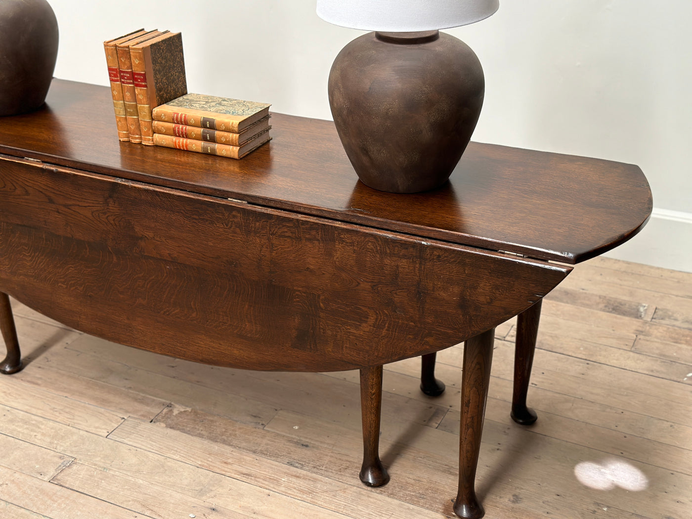 Large Irish Drop Leaf Dining & Console Table