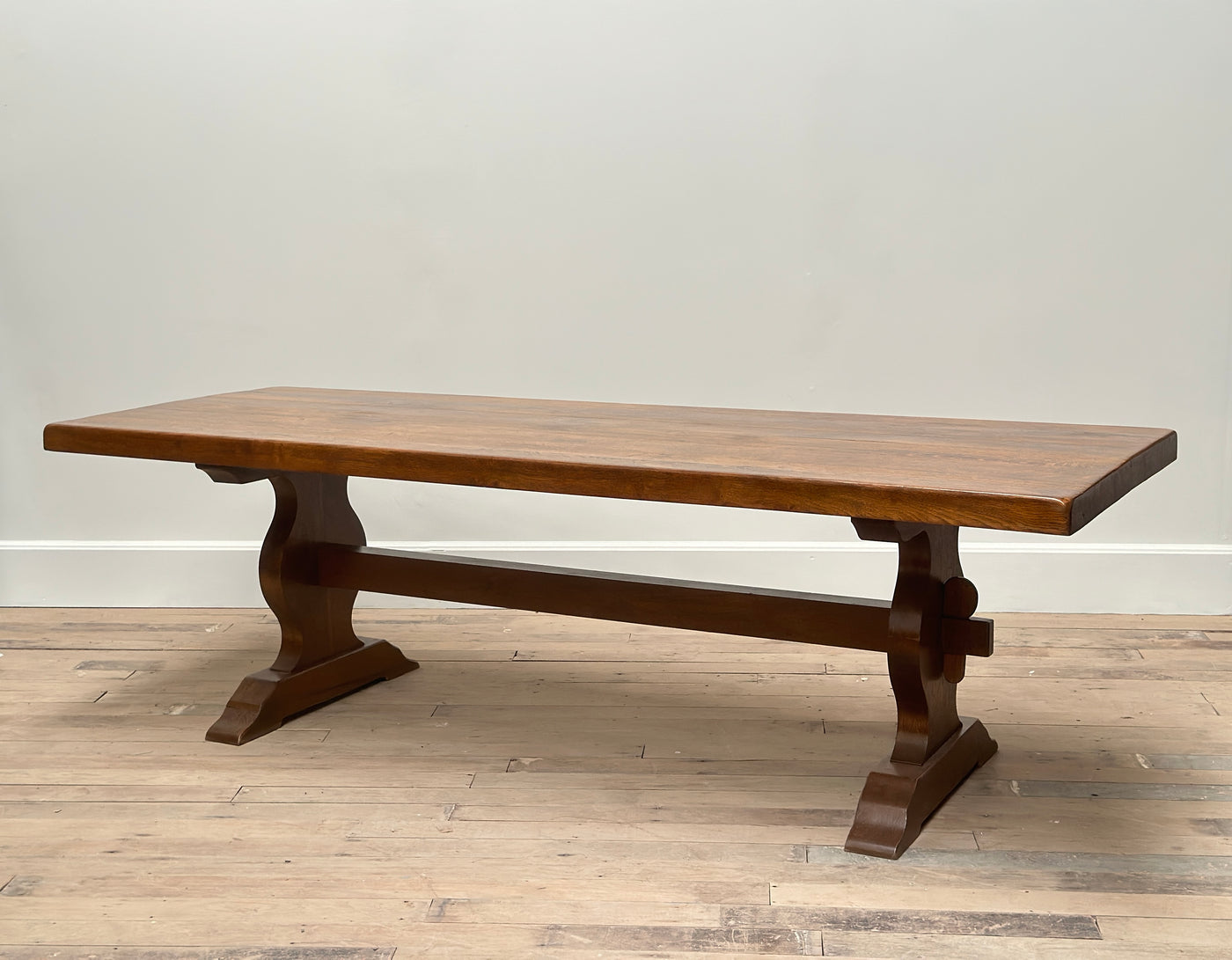 French Oak Refectory Pedestal Dining Table