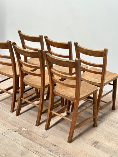 Set Of 6 English Elm Chairs