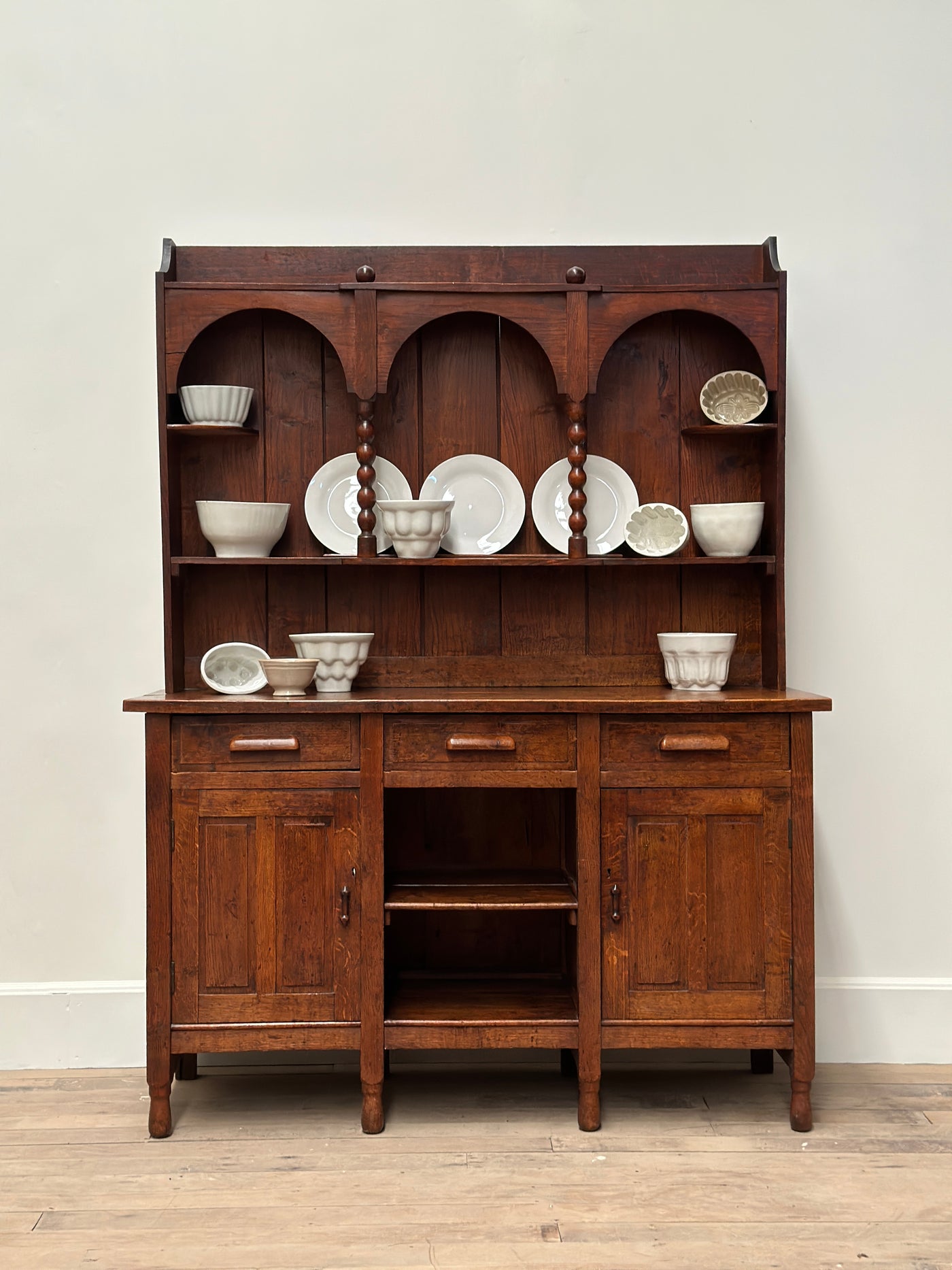 Antique Arts & Crafts Oak Dresser