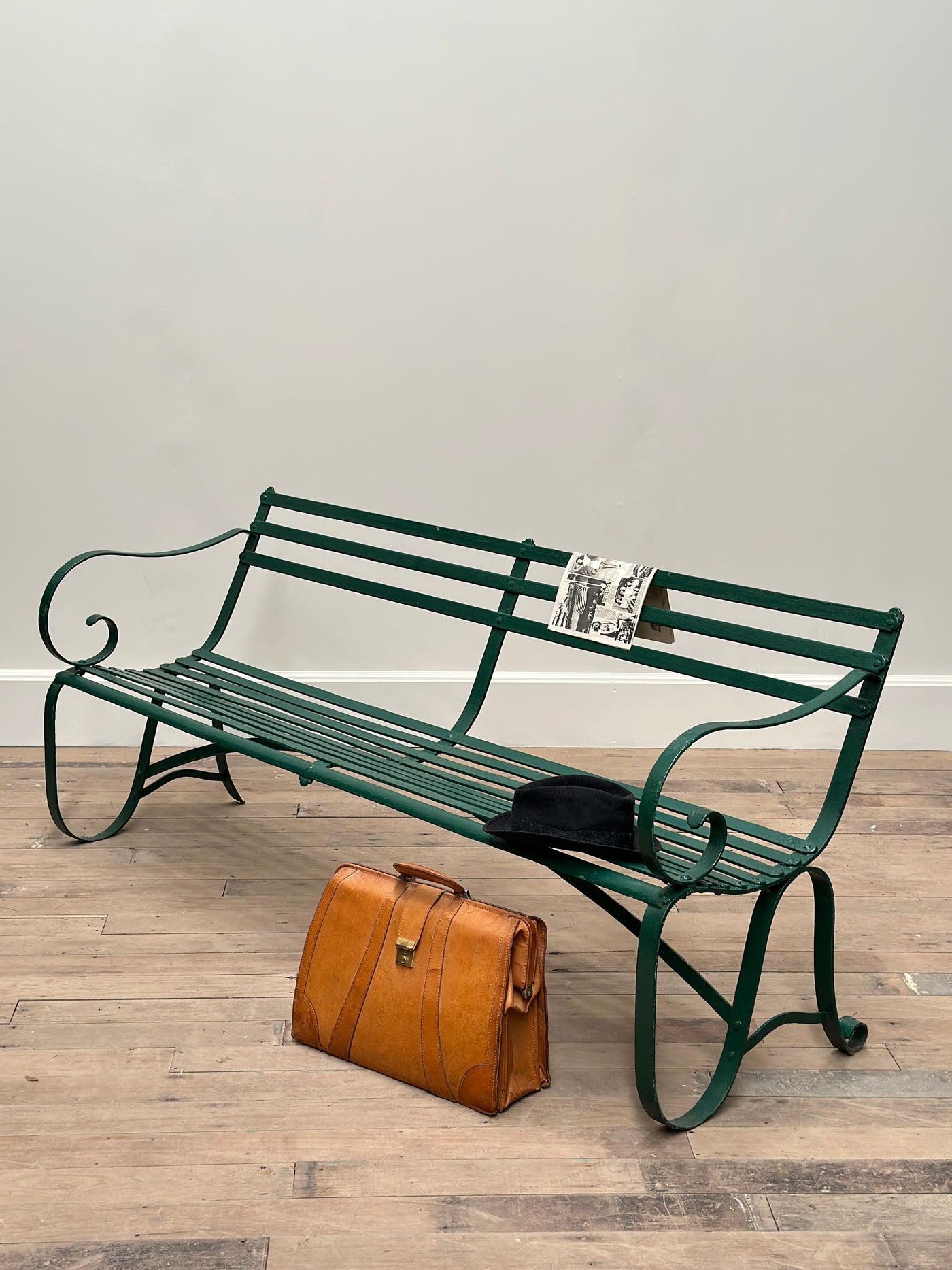 19th Century Iron Strapwork Benches (Two Available)